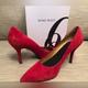 Nine West Shoes | Nine West Red Suede Flax Pumps - High Heels - Shoes - 8 1/2 M | Color: Red | Size: 8.5