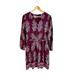 Madewell Dresses | Madewell 100% Silk Dress Women’s Size 12 Boho Maroon Sheath Shirt Midi Casual | Color: Red | Size: 12