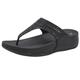 Sandals Women Shoes Summer Womens Platform Flip Flops Comfortable Casual Summer Wedge Shoes Platform Flip Flops Woman Slide,Black,4 UK