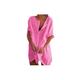 JINGBDO Beach Cover Up Beach Cover Ups Swimsuit Cover Up Summer Beach Dress Cover-Ups Beachwear T-Shirt Swimwear-Pink-Xl