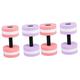 POPETPOP 4 Pcs Swimming Water Equipment Swimming Pool Barbells Sports Aquatic Exercise Dumbbells Foam Dumbbell Water Resistance Aerobics Water Dumbbell Summer Sports Equipment Round Fitness