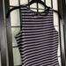 Anthropologie Dresses | Anthropologie Striped Fitted Sleeveless Mini Bodycon Dress Tan Blue Small | Color: Blue/Tan | Size: S