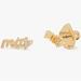 Kate Spade Jewelry | Kate Spade Love You Mom, Mama Mini Stud Earrings | Color: Gold | Size: Os