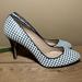 J. Crew Shoes | J. Crew Leather Weaved Navy Blue And White Pumps 8.5 | Color: Blue/White | Size: 8.5