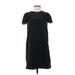 Gap Casual Dress - Shift High Neck Short sleeves: Black Print Dresses - Women's Size X-Small