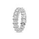 Friendly Diamonds Emerald & Oval Shape Lab Grown Diamond Jayla Eternity Ring For Women | 5 CT TW IGI Certified Platinum | FG-VS Quality Eternity Ring Size 7.5