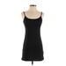 Blu Pepper Casual Dress - Mini Scoop Neck Sleeveless: Black Print Dresses - New - Women's Size Small