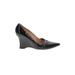 Tod's Wedges: Black Solid Shoes - Women's Size 8 1/2 - Pointed Toe