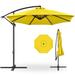 10ft Offset Hanging Market Patio Umbrella w/Easy Tilt Adjustment