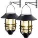 2 Pack Solar Lantern Wall Lights Fixtures, Solar Powered Porch Light, for Porch, Yard