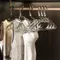 10pc Crystal Clear Clothes Hangers Dress Shirt Coat Clothing Rack Household Non-slip Hanging Clothes
