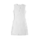 Willshela Women Fashion With Beading White Knitted Slim Fitting Mini Dress Vintage O-Neck Sleeveless