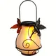 Solar Powered Flame Light dragonfly Outdoor Hanging Lamp hummingbird Metal Animal Statue LED