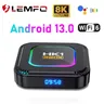 LEMFO-Smart TV Box Android 13 HK1 RBOX K8 8K lumière RVB 4 Go 128 Go RK3528 WiFi 6