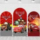 Arch Disney Cars McQueen Background Kids Birthday Party Backdrop Red Double Side Polyester Arch