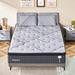 Queen Medium 14" Gel/Foam Mattress - Alwyn Home Rethman Soft-Medium Gel Memory Foam Sofa Bed | 84 H x 76 W 14 D in Wayfair