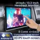 Dual HDMI 13.3/14 inch IPS Display Car Headrest Monitor Android 12 Touch Screen For Car Rear Seat