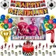 Cristiano football Birthday Party Decoration football foil Balloons Latex Balloon Backdrop Banner