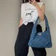 Sac en jean à pompon pour femme sac en toile de grande capacité sac à main initié décontracté