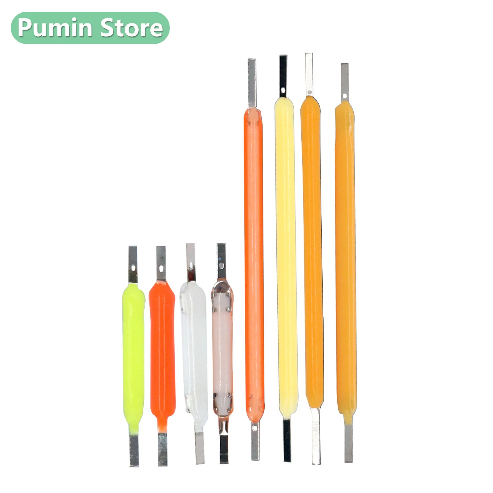 10 Stück 20 mm 38 mm LED-Filament-Glühbirne DC3V 2200 K warmweiß weiß rot blau grün lila rosa 50 mA verwendet für Restaurantbeleuchtung Image