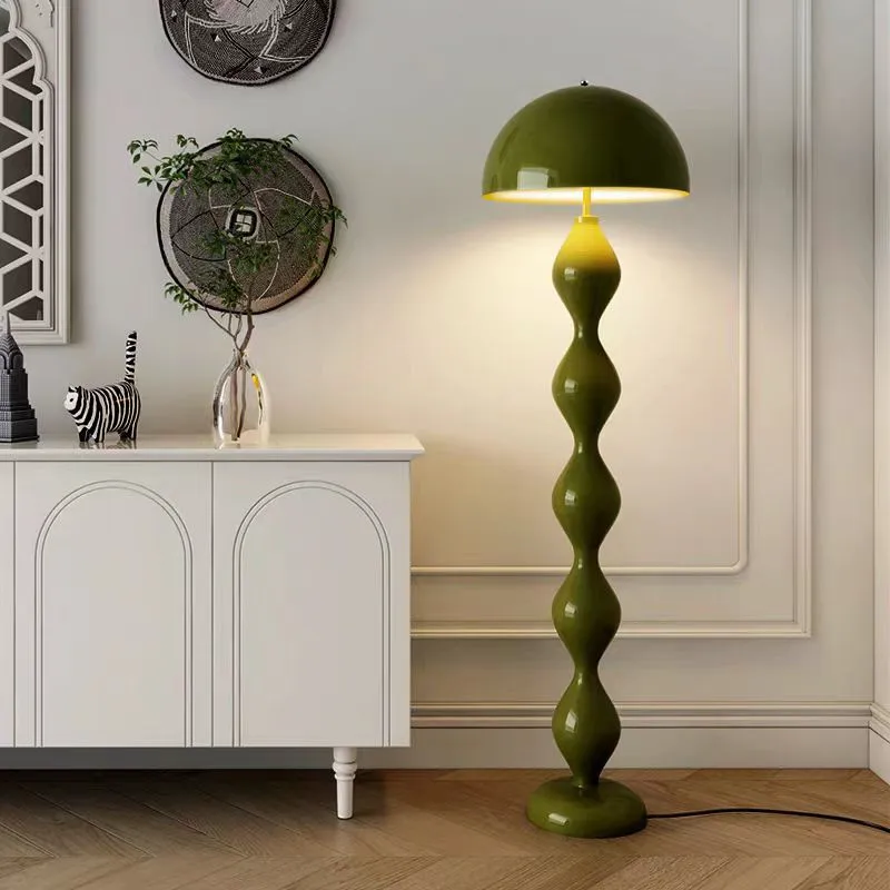 Scandi Macaron Stehlampe einfache dimmbare Pilz lampe Wohnzimmer Ausstellungs halle Designer Sofa Seite Premium Stehle uchte