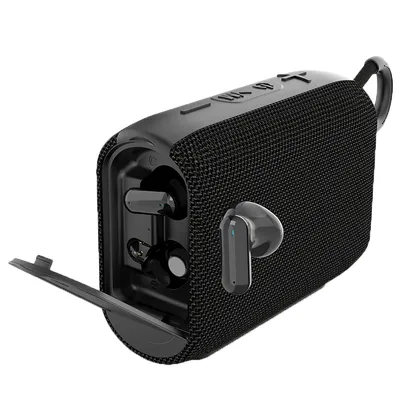 Rockmia Quality 2-in-1-Bluetooth-Lautsprecher und TWS-Ohrhörer EBS-036 aus Stoffgeflecht mit Griff Image
