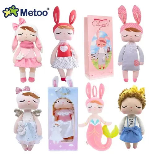 Metoo Angela Puppe Kaninchen mit Papiertüte Boxed Kuscheltiere Plüschtiere Schlaf puppen Kinder