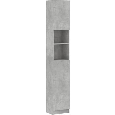 Badezimmerschrank Betongrau 32x25,5x190 cm Holzwerkstoff Vidaxl