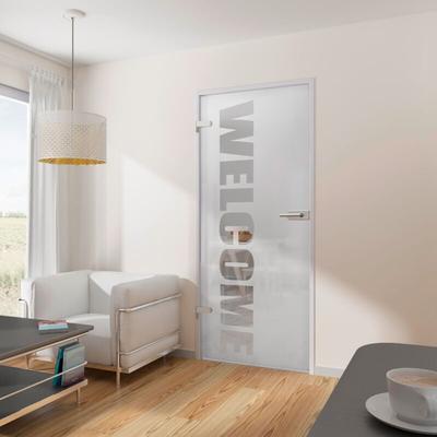 Inova Star - Tür Drehtür mit Beschlag Glas esg Glastür Wohnungstür 834 x 1972 din links din rechts Image
