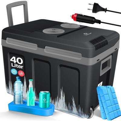 Kesser - 40L Kühlbox mit Rollen zum Warmhalten und Kühlen thermo-Elektrische Kühlbox 12 Volt und Image