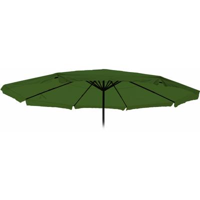 Ersatz-Bezug für Sonnenschirm Carpi Pro, Gastronomie Marktschirm mit Volant ø 5m, Polyester grün Image
