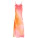 'ella' Maxi Slip Dress In Jacquard Satin With Feathers