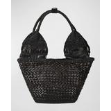 Margarita Woven Leather Tote Bag