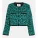 Jacquard Cropped Cotton Jacket