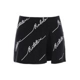 Sequined Logo Knit Skort