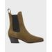 Lada Suede Chelsea Ankle Booties