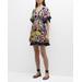 Octavia Floral-print Fringe Mini Dress