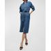 Evelyn Button-front Denim Shirtdress