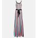 Malaga Metallic Striped Knitted Maxi Dress