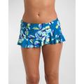 Fiji Tropics Asymmetrical Swim Skirt