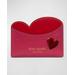 Pitter Patter Heart Leather Card Holder