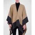 Two-tone Wool Cape