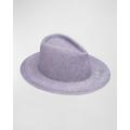 Blaine Glittery Wool Felt Fedora