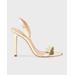 Luriane Metallic Leather Slingback High-heel Sandals