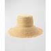 Fringe Straw Bucket Hat