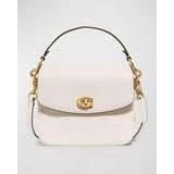 Pebbled Leather Flap-Top Chain Crossbody Bag