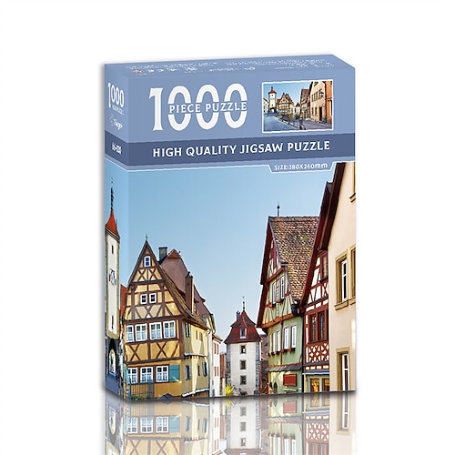 1000 Teile Papierölmalerei Puzzle Puzzle Puzzle Erwachsen Stressabbau Spielzeug Geschenk Flach PuzzleErwachsen Stil Weihnachtsgeschenk Image