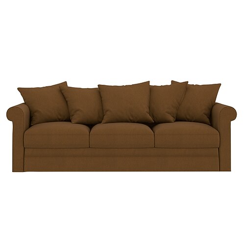 100% Baumwolle Bezug 3-Sitzer Sofa Bezug einfarbig Abdeckung Image