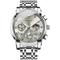 Neue Herrenuhr der Marke Olevs, leuchtender Chronograph, 24-Stunden-Anzeige, Quarzuhr, Business-Stahlgürtel, wasserdichte Herrenarmbanduhr