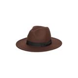 Faux Felt Fedora